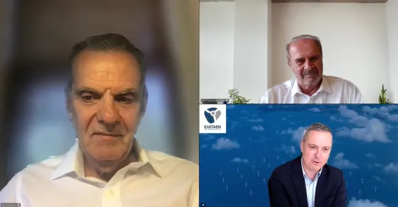 Ο Καθηγητής MIT Παύλος Σκλαβούνος με τους Παναγιώτη Λαδακάκο και Τάκη Χαβιαρόπουλο