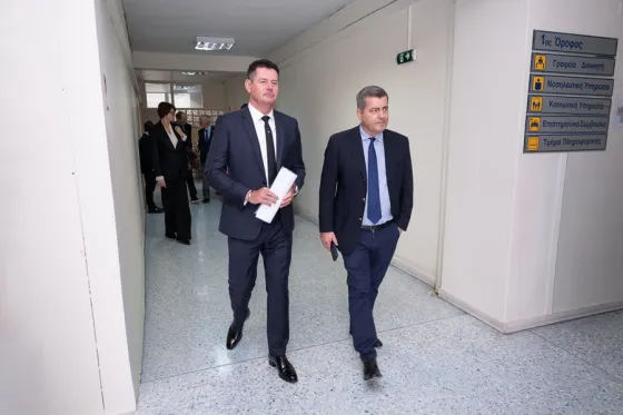 Karel Komarek, Ιδρυτής και Πρόεδρος της Allwyn, και Οδυσσέας Χριστοφόρου, Αναπληρωτής Διευθύνων Σύμβουλος της Allwyn στην Ελλάδα