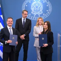 meloni mitsotakis manousakis italia