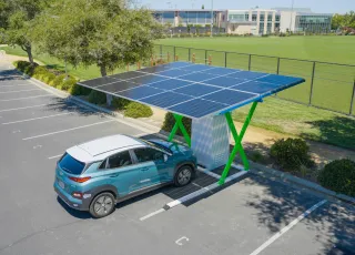 Paired-Powers-Pair-Tree-charging-an-electric-vehicle-using-pure-solar-energy