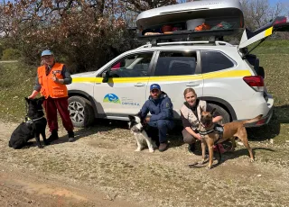 Χειριστές και σκύλοι ανιχνευτές