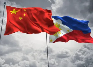 Philippines China flags