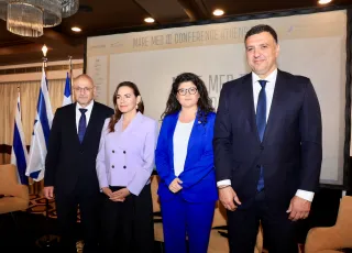 Από αριστερά προς δεξιά_Noam Katz, Όλγα Κεφαλογιάννη, Sharren Haskel, Βασίλης Κικίλιας